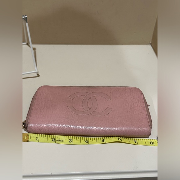CHANEL Caviar Pink Long Zip Wallet - Picture 8 of 14